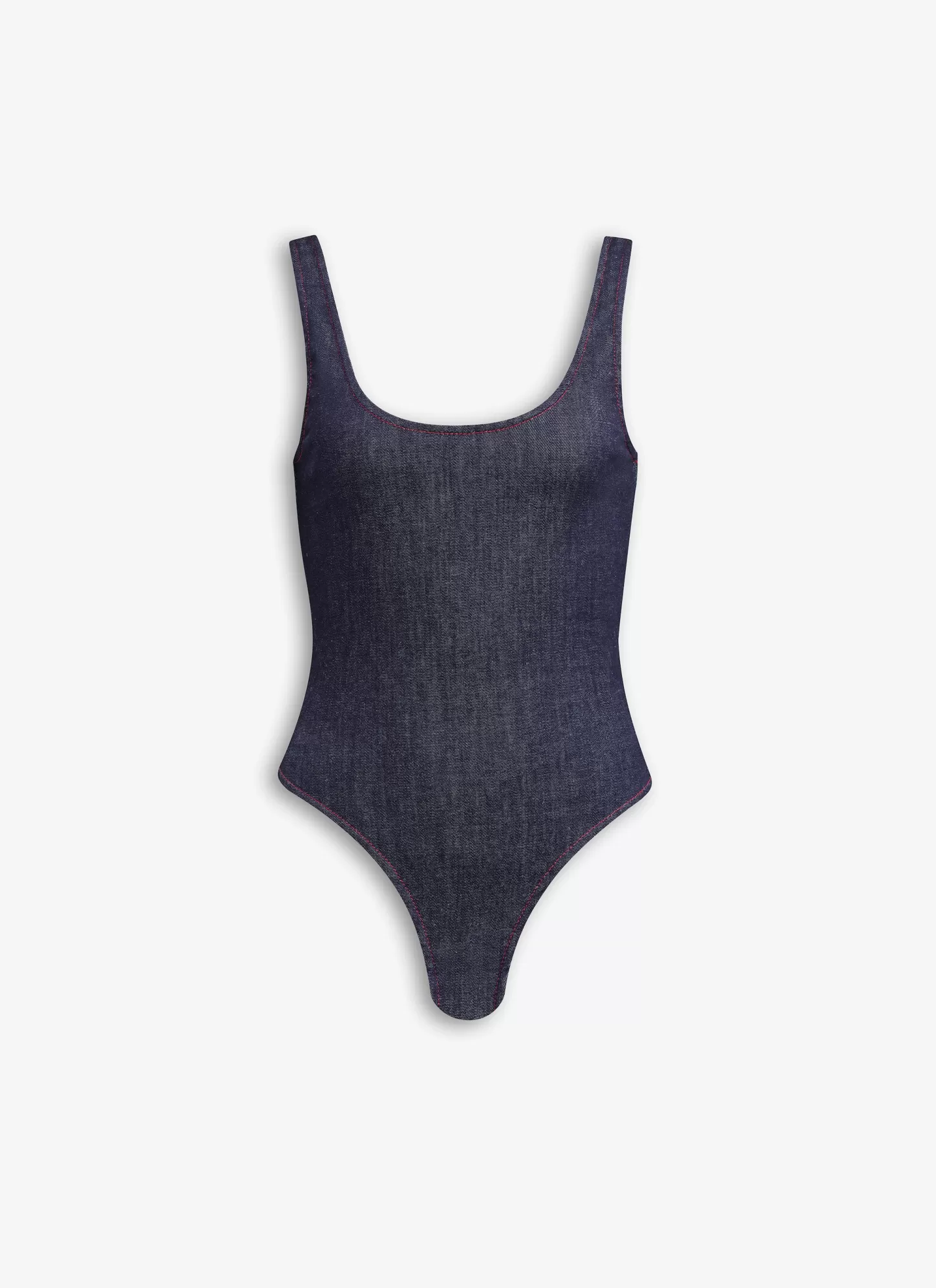 Alaïa Denim | Bodys Et Leggings | BODY-DÉBARDEUR EN DENIM STRETCH