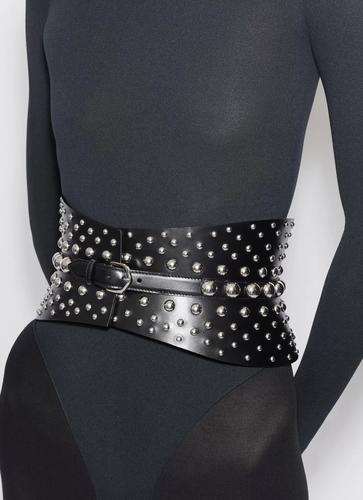 Alaïa Ceintures Corset | CEINTURE NEO BUSTIER EN CUIR AVEC CLOUS