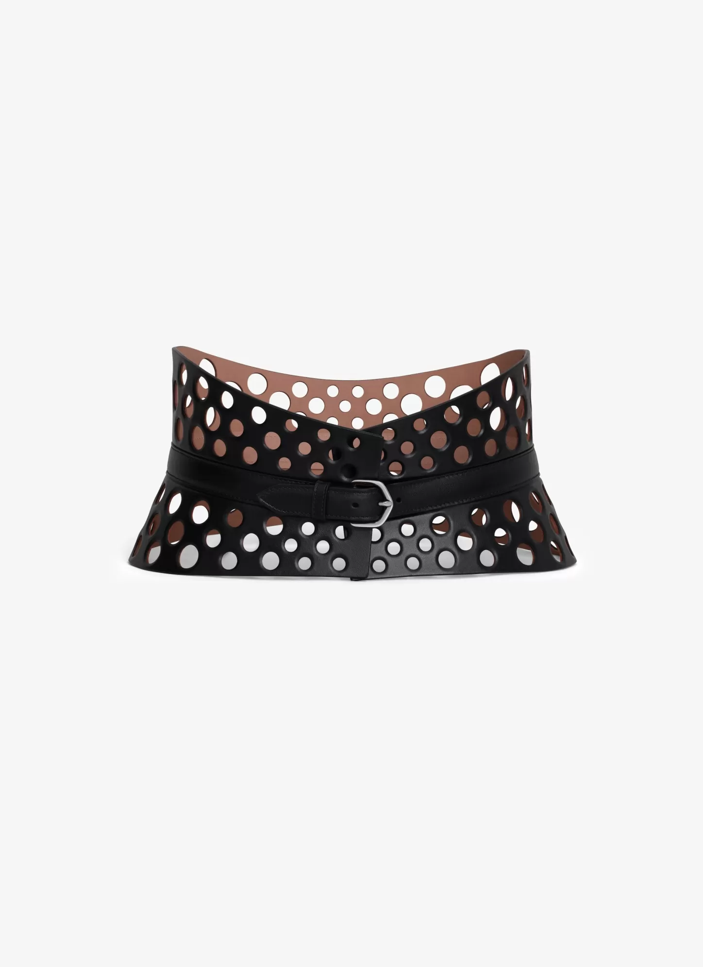 Alaïa Ceintures Corset | CEINTURE NEO BUSTIER EN CUIR DE VEAU PERFORÉ