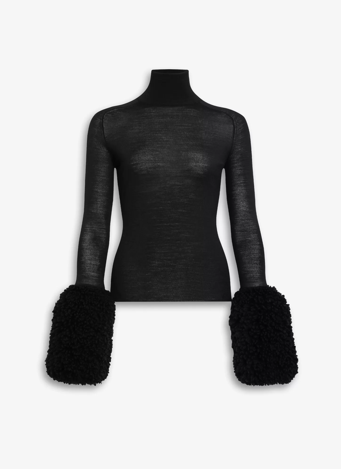 Alaïa Maille | Hauts Et Chemises | HAUT À MANCHES EN MAILLE EFFET FOURRURE