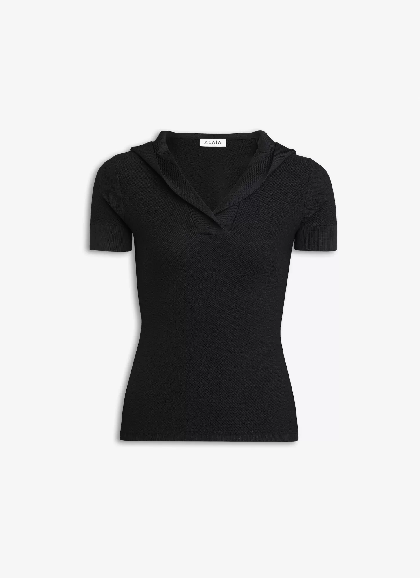 Alaïa Maille | Hauts Et Chemises | POLO À CAPUCHE EN MAILLE PIQUÉE