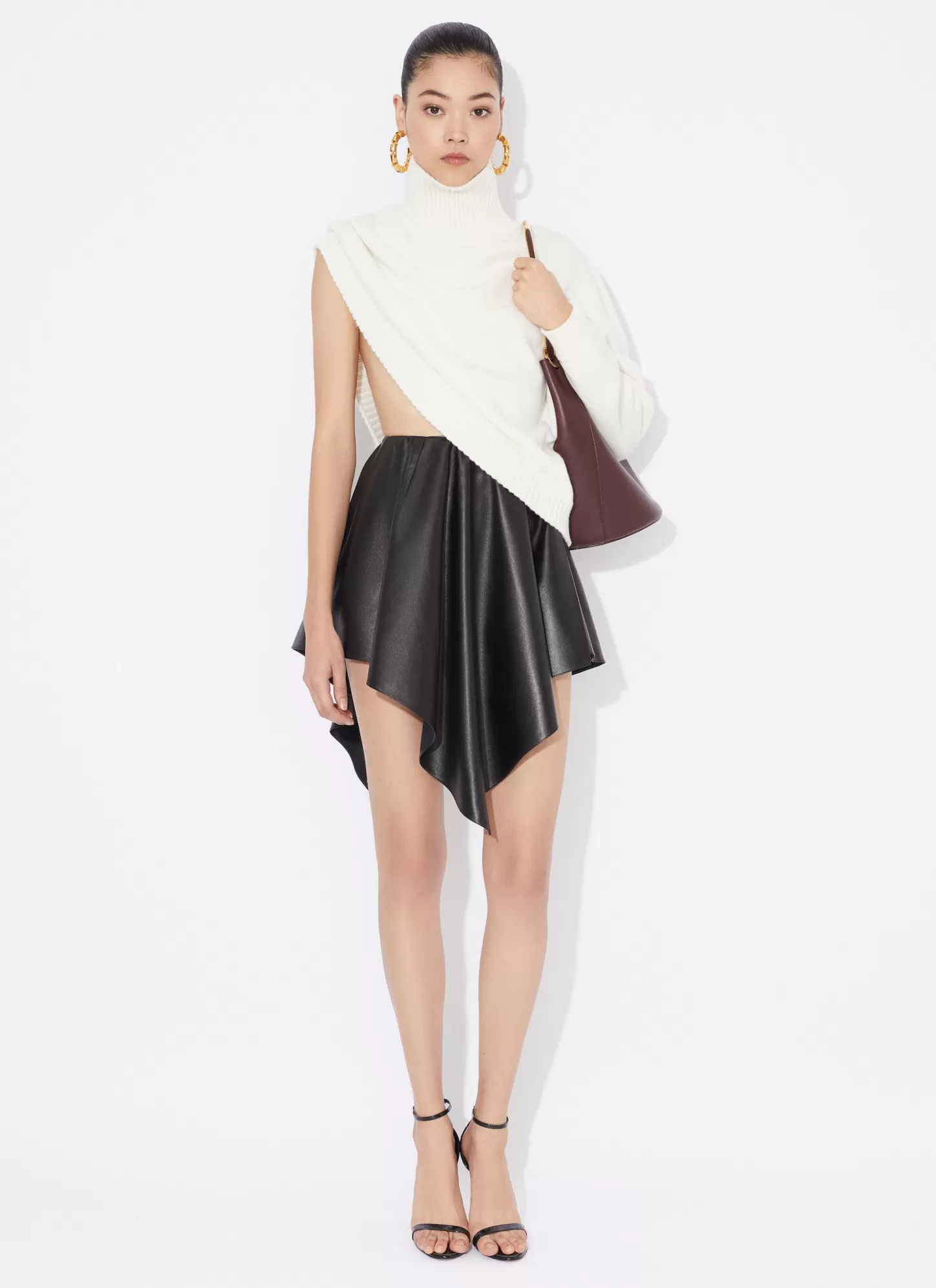 Alaïa Pulls Et Cardigans | PULL-CAPE ASYMÉTRIQUE EN CACHEMIRE