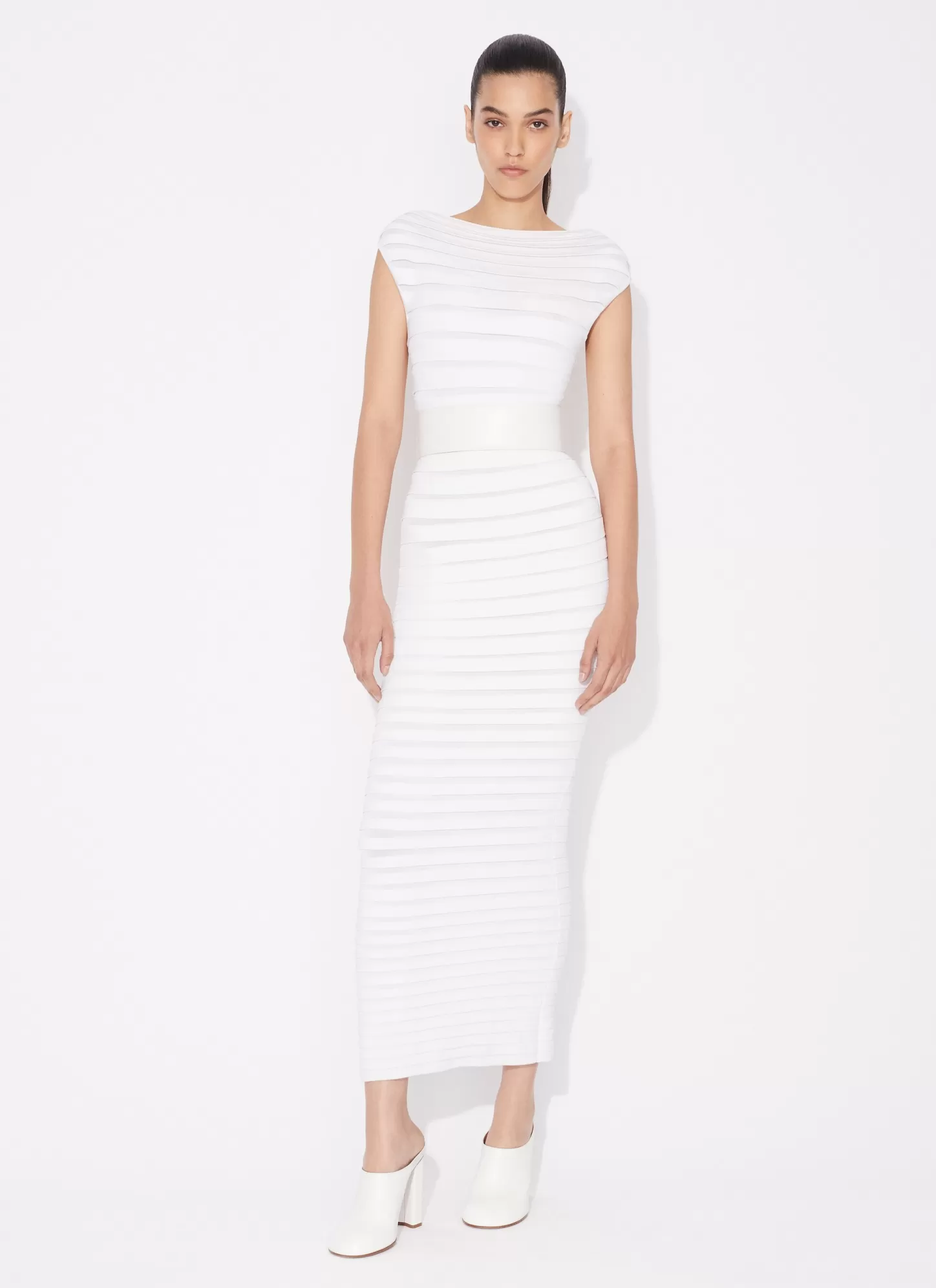 Alaïa Robes | ROBE MIDI TUBE TRANSPARENTE