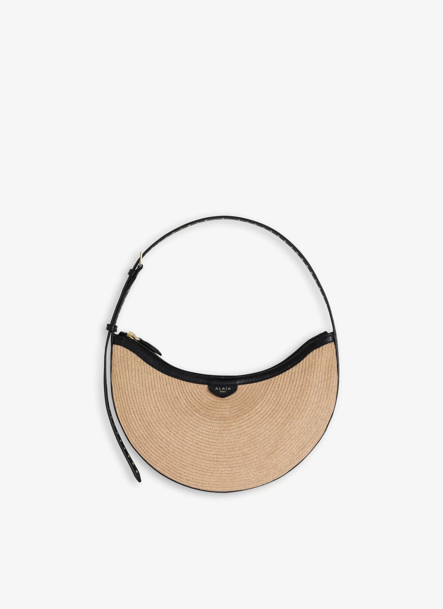 Alaïa Mini Sacs | Sacs Bandoulière | SAC ONE PIECE DEMI LUNE EN RAPHIA PAPIER