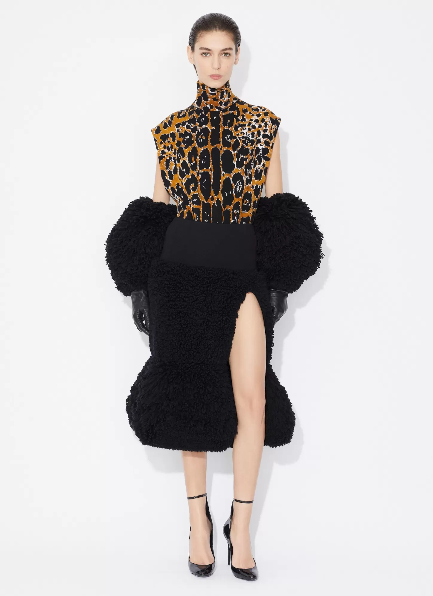 Alaïa Maille | Hauts Et Chemises | TOP EN JACQUARD LEOPARD